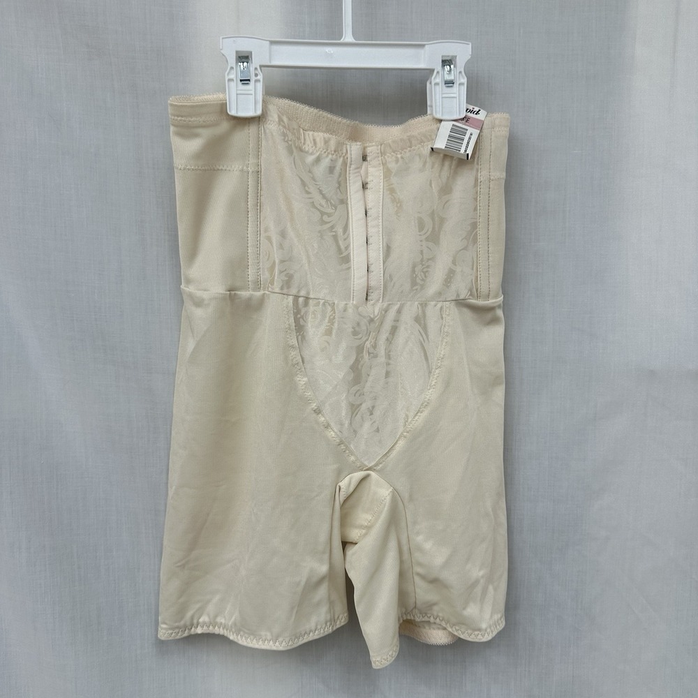 Vintage Cupid 5059 Large HI Waist Shapewear Girdle Beige Nylon Hook & Eye NOS